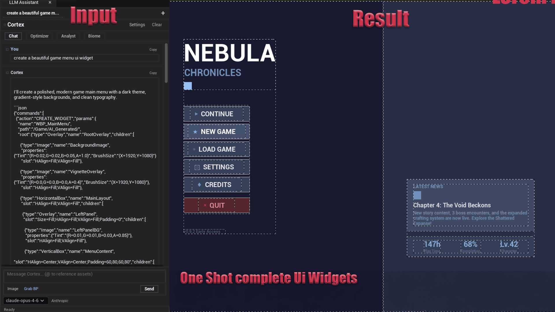 One-Shot UMG Widgets